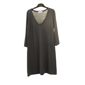 V NECK DRESS (B08057)