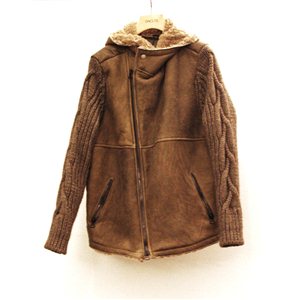 LEATHER + KNIT JACKET (UNICO)