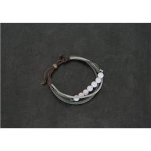 NECKLACE / HOOKIPA (ALMOND+ECRU+TAUPE)
