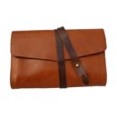 SINGLE WRAP GARRAD CLUTCH - Tan